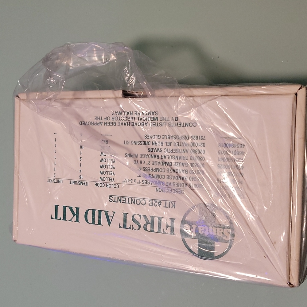 COPY - Vintage. Santa Fe RR 1ST Aid kit.
